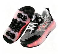 Naturepanda Zapatos con Ruedas Skateboarding,Zapatos Rueda Calzado Deportes de Exterior Gimnástico,Desmontables,de 4 Ruedas,adecuados para Principiantes,para Adultos y niños,Resistente al Desgaste