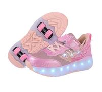 Naturepanda Zapatos con Ruedas Skateboarding,Zapatos Rueda Calzado Deportes de Exterior Gimnástico,Desmontables,de 4 Ruedas,adecuados para Principiantes,para Adultos y niños,Resistente al Desgaste