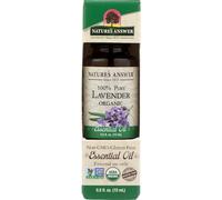 Nature's Answer Aceite esencial orgánico 100% puro, lavanda, 0.5 onzas