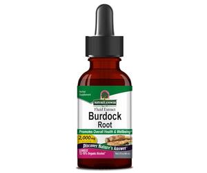 Nature's Answer, Burdock Root (Raíz de Bardana), 680mg, 30ml, Probado en Laboratorio, Sin Gluten, Sin Soja, Vegetariano, No GMO