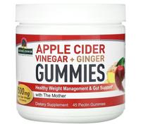 Natures Answer - Gominolas de Vinagre de Sidra de Manzana y Jengibre - 45 gominolas de pectina