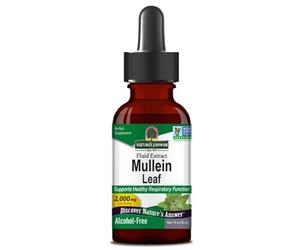 Nature's Answer, Mullein Leaf Extract (Extracto de Hoja de Gordolobo), 2.000mg, 30ml, Sin Alcohol, Probado en Laboratorio, Sin Gluten, Sin Soja, Vegetariano