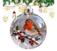 Nature's Birds Crystal Glass Ornament Set - Christmas Ornaments, Christmas Tree Decorations, Christmaas Tree Decoration, Bird, Eagle Hummingbird Ball Charm For Holiday, Indoor, Home