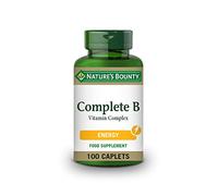 Nature's Bounty | B-Complex Complejo de Vitamina B | Con B12, B6, Ácido Fólico y Niacina | Energía, Vitalidad y Función Mental | Suplemento Multivitamínico Diario | 100 Comprimidos Recubiertos