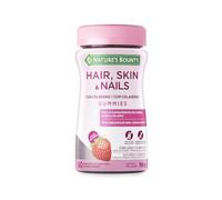 Nature's Bounty Pelo, Piel y Uñas con Colágeno | Gominolas | 60 uds | Con biotina, zinc, vitamina C y E · Sabor a frutas del bosque