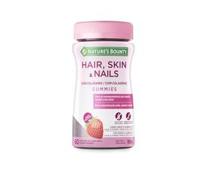 Nature's Bounty Pelo, Piel y Uñas con Colágeno | Gominolas | 60 uds | Con biotina, zinc, vitamina C y E · Sabor a frutas del bosque