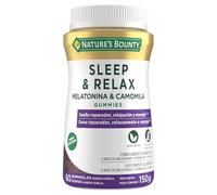 Nature's Bounty Sleep & Relax - Gominolas de Melatonina 1mg, Camomila y Vitamina B6 - Sabor Cereza - 60 Gominolas - Ayuda a Conciliar el Sueño y Reduce el Cansancio