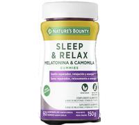 Nature's Bounty Sleep & Relax - Gominolas de Melatonina 1mg, Camomila y Vitamina B6 - Sabor Cereza - 60 Gominolas - Ayuda a Conciliar el Sueño y Reduce el Cansancio