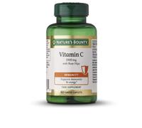 Nature's Bounty Vitamina C 1000 mg con Escaramujo | 60 Comprimidos | Refuerzo inmunitario y energético · Antioxidante natural · Con bioflavonoides cítricos · Sin gluten