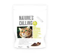 Nature's Calling Arena para gatos 100% natural de 12 kg, de rápida aglomeración, biodegradable y apta para ser arrojada por el inodoro, control avanzado de olores para gatos y gatitos, 2 x 6 kg