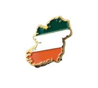 Nature's Craft - Alfileres de solapa de metal con símbolos irlandeses de bandera de Irlanda para hombres y mujeres, accesorio de 2.7 x 5.5 pies, Metal, No es una piedra preciosa