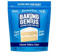 Nature's Eats Baking Genius Classic Yellow Cake Mezcla de harina de almendras para tartas, 400 ml
