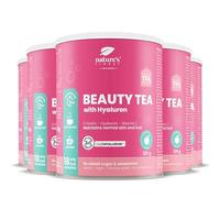 Nature's Finest Beauty Tea, Té Instantáneo 600 g (Paquete de 5) | té instantáneo con ácido hialurónico, biotina y vitamina C - sabor melocotón - sin edulcorantes - se disuelve en agua tibia