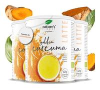 Nature's Finest Bio Curcuma Latte con Jengibre Ecologica en Polvo, Golden Milk Vegano, 375 g