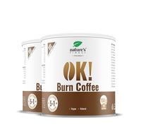 Nature's Finest Café Quemagrasa 5 en 1 Instantáneo con L-Carnitina, Guaraná y Saúco, Ayuda a Controlar el Peso, Suprime el Apetito y Aporta Energía, 2 x 150 g