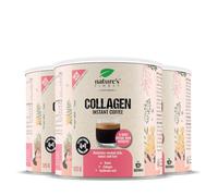 Nature's Finest Collagen Coffee, Café Soluble 375 g (Paquete de 3) | café instantáneo con colágeno 2500 mg, ácido hialurónico, MSM, vitamina C y biotina - taza cremosa en 1 minuto