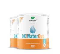 Nature's Finest OK!WaterOut, Bebida en Polvo 300 g (Paquete de 2) | bebida en polvo con extracto de ortiga, saúco y polygonum - sabor piña - con stevia, sin azúcares añadidos - vegano