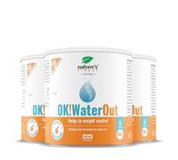 Nature's Finest OK!WaterOut, Bebida en Polvo 450 g (Paquete de 3) | bebida en polvo con extracto de ortiga, saúco y polygonum - sabor piña - con stevia, sin azúcares añadidos - vegano