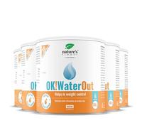 Nature's Finest OK!WaterOut, Bebida en Polvo 750 g (Paquete de 5) | bebida en polvo con extracto de ortiga, saúco y polygonum - sabor piña - con stevia, sin azúcares añadidos - vegano