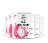 Nature's Finest Pink Latte Collagen, Latte en Polvo 625 g (Paquete de 5) | latte rosa con colágeno y ácido hialurónico - sabor vainilla y coco - color natural de remolacha - endulzado con eritritol