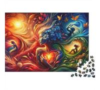 Nature's Harmony A Whimsical Artwork Rompecabezas Imposible,desafío for Adults Juego Educativo 1000 Piezas Obra De Arte De Juego De para Adultos Y Niños Mayores De 12 Años 70x50cm/1000pcs