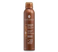 Nature's - iSolari - Protección solar en spray transparente SPF 20, protección solar corporal, rápida absorción, resistente al agua, 200 ml