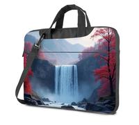 Nature'S Majesty: A Majestic Waterfall Amidst Autumnal Splendor Laptop Bag Carry On Bag Laptop Backpacks, Color, 29x38cm