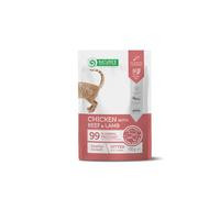 Natures P Cat Kitten Pollo Vacuno Cordero Pouch 100GR