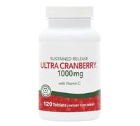 Natures Plus Ultra Cranberry 1000 mg | 120 Comprimidos de Liberación Prolongada | Concentrado de Arándano Rojo con Vitamina C | Apoyo Vías Urinarias y Salud Íntima | Apto para Veganos | Sin Gluten