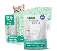 NATURE'S PROTECTION Comida húmeda para gatos Superior Care sin cereales, con taurina y mucha proteína para un sistema inmunológico saludable, paquete grande de comida húmeda para gatitos, comida