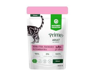 Nature's Protection Prime Húmedo Gato, Pez Blanco y anchoas 8 x 300 g