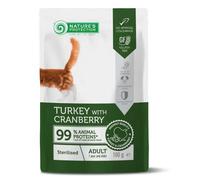 Nature's Protection Sterilised Adult Pavo con Arándanos Pouch Gatos 100 gr