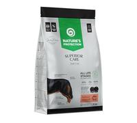 Nature's Protection Superior Care Dark Coat Dogs Dry Pet Food with Salmon, Krill and Rice for Dogs and Life Stages with Dark Coat, 4 kg