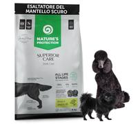 Nature's Protection Superior Care Oscuro Pienso Perro, Insectos 4kg | Favorece un pelaje oscuro, Para todas las edades y tamaños, Con krill, Hipoalergénico, 78% proteína animal
