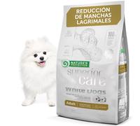 Nature's Protection Superior Care Pienso Adulto, Cordero y arroz 1,5 kg | Antimanchas lagrimales, pelaje blanco brillante, Hipoalergénico, Croquetas pequeñas, Pelajes blancos/claros, Razas pequeñas