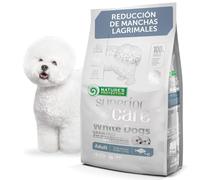 Nature's Protection Superior Care Pienso Perro Adulto, Pez Blanco 1,5 kg | Antimanchas lagrimales, pelaje blanco brillante, Sin cereales, Croquetas pequeñas, Pelajes blancos/claros, Razas pequeñas