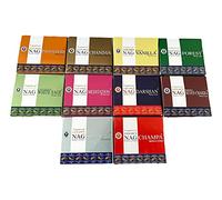Nature's Spirit Golden Nag Champa Conos x 10 unidades de incienso Vijayshree Exclusive Collection x 10 Aromas-Finest Masala