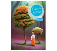 Nature's Stitches (Wall Calendar 2026 DIN A3 portrait), CALVENDO 12 Month Wall Calendar: Botanical Crochet Digital AI Art