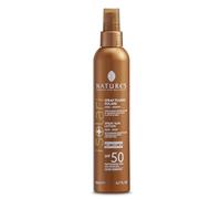 Nature's Sun Spray Lotion SPF 50, Face & Body, con hidrolato de frutas naranjas y leche de albaricoque, 200 ml