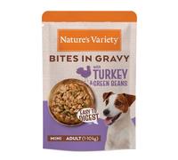 Nature's Variety Bocaditos en Salsa - Comida Húmeda para Perros Mini con Pollo y Salmón 24 x 100g