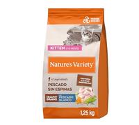 Nature's Variety Healthy Grains Kitten - Pienso para Gatitos No Esterilizados con Pescado blanco sin espinas - 1,25kg