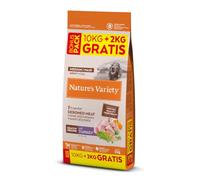 Nature's Variety Healthy Grains Pienso para Perros Medianos y Grandes, Pavo Deshuesado, Arroz Integral, Avena y Guisantes, 12kg