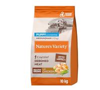 Nature's Variety - Pienso para perros Healthy Grains Medium & Maxi Junior, pollo deshuesado 10 kg