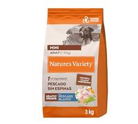Nature's Variety Healthy Grains - Pienso para Perros Mini Adultos con Pescado blanco sin espinas - 3kg