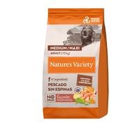 Nature's Variety No Grain Medium / Maxi Pienso de Salmón para Perros