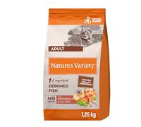 Nature's Variety No grain - Pienso sin cereales para gatos adultos - Salmón - Cantidad: 1,25 kg