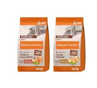 Nature's Variety No Grain Pienso para Gatos Esterilizados con Pollo - 1,25kg + Nature's Variety No Grain Pienso para Gatos Esterilizados con Salmón Noruego - 1,25kg