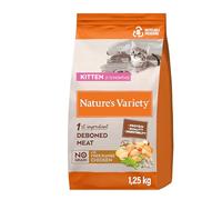 Nature's Variety No Grain Pienso para Gatos Kitten con Pollo - 1,25kg