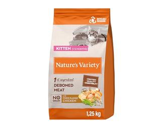 Nature's Variety No Grain Pienso para Gatos Kitten con Pollo - 1,25kg