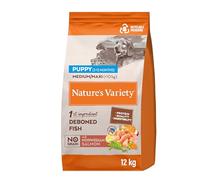 Nature's Variety No Grain - Pienso para Perros Medium & Maxi Junior con Salmón sin espinas - 12kg